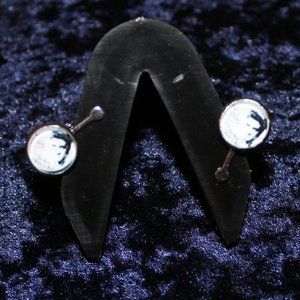 Elvis Earrings - pierced earrings on clip adapters